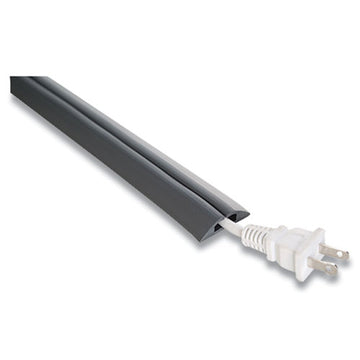 UT Wire® Compact Cord Protector And Concealer, 1.6" X 5 Ft, Gray freeshipping - TVN Wholesale
